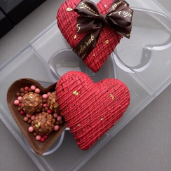 386 | Форма для шоколадных конфет "Большое сердце" (275*175 мм)