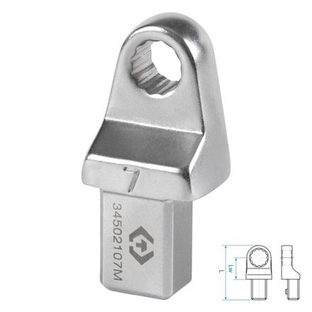 Цена на KING TONY (34502107M) Насадка накидная серии "FIT", 7 мм, 9х12 мм