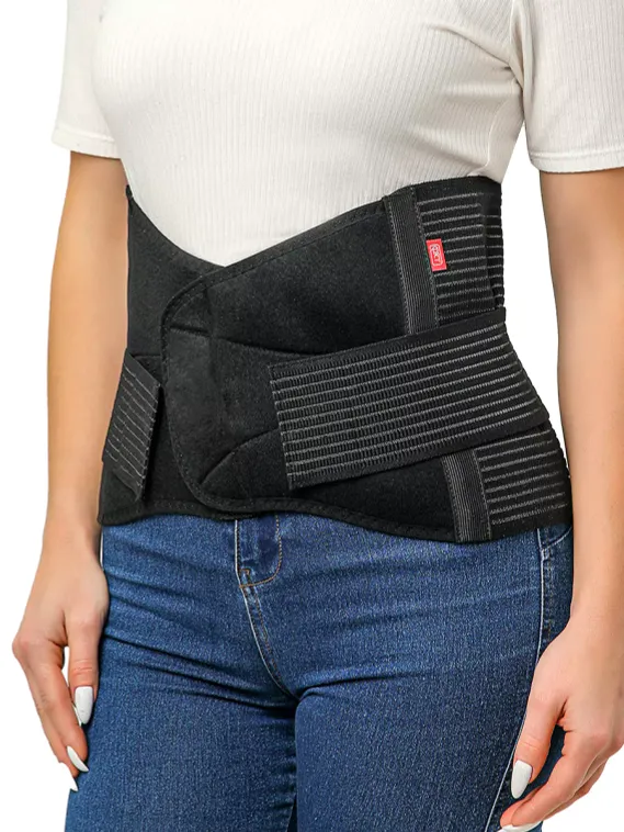 1257 Ремень поддерживающий для живота и поясницы "ФЭСТ" размер (02) черныйарт. 1257