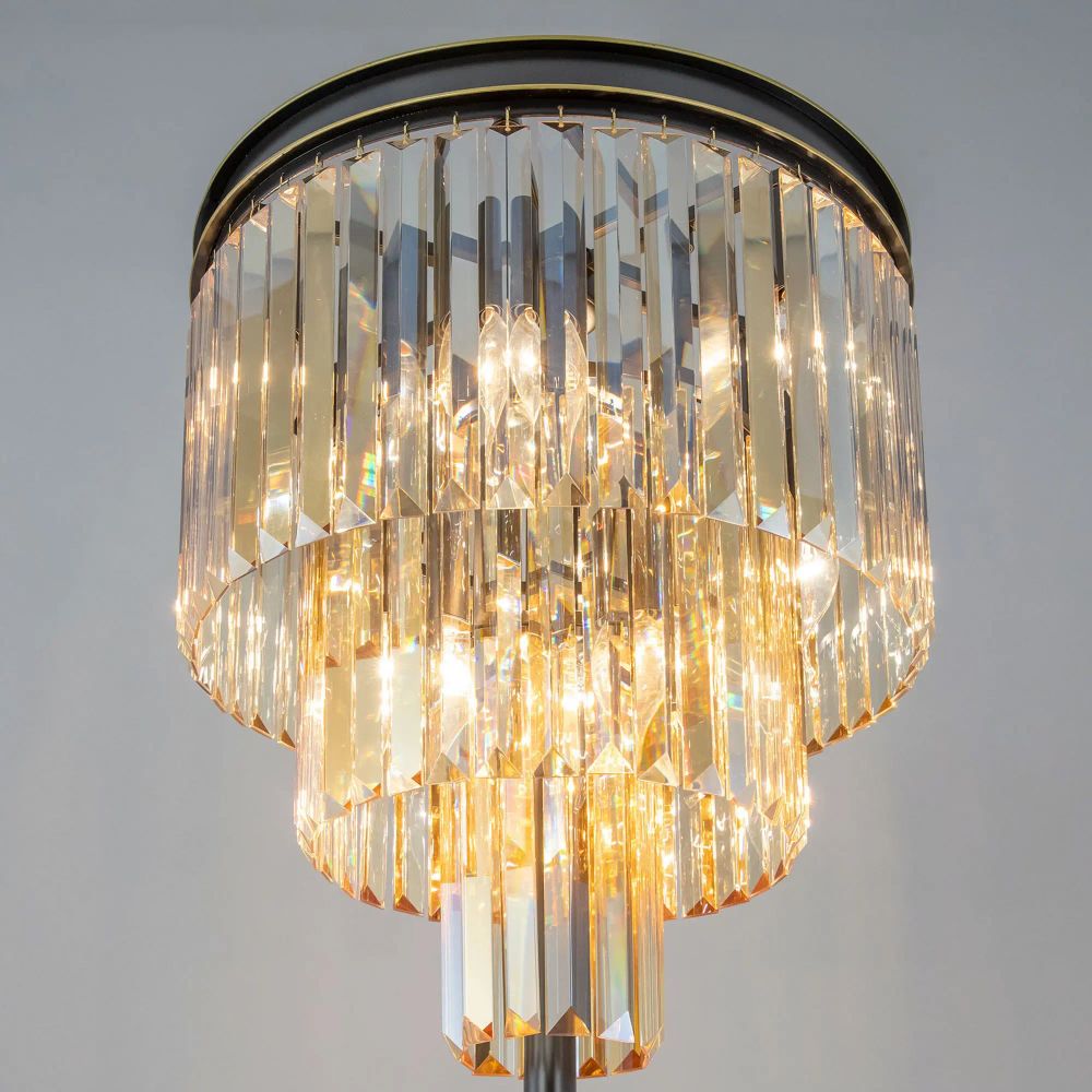 Citilux Мартин CL332992 Торшер хрустальный Шампань