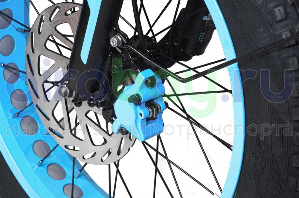 Электровелосипед Minako F10 Pro 2025 года (48V/20Ah) - Синий обод Электровелосипед Minako F10 Pro 2025 года (48V/20Ah) - Синий обод фото №8
