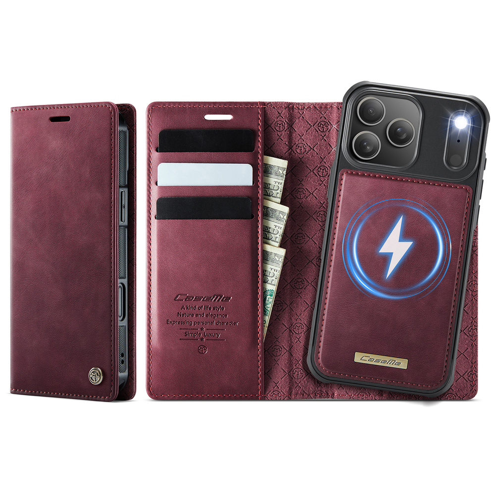Чехол-кошелек CaseMe 2 in 1 MagSafe iPhone 17 Pro Max