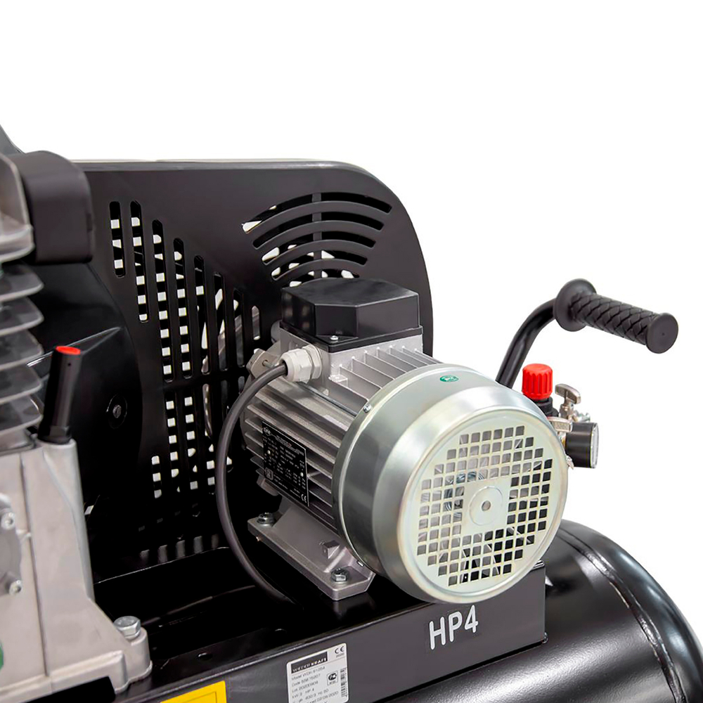 WDK-91054 Компрессор поршневой с ременным приводом: 541 л/мин, 3 КВт, 380 В, ресивер 100 л