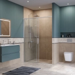 Душевая дверь BelBagno SOFT_CLOSE-1-BF-1-140-C-Cr 140 стекло прозрачное/профиль хром