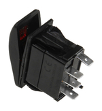 Переключатель двухпозиционный ON-ON 12В/20А 4Р с подсветкой