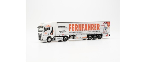 Грузовик MAN TGX GX "FF/Justen" полуприцеп тентованный