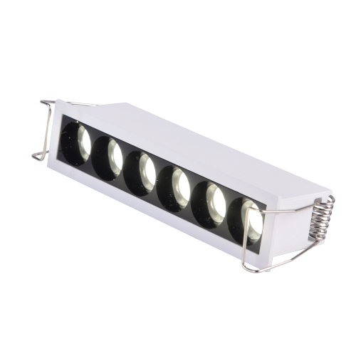 ST762.542.07 Св-к встр. белый LED 1*7W 4000K 550Lm Ra 90 24° IP20 L125xW30xH36 170-240V