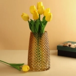 Ваза "Глория" 20см, цв.желтый