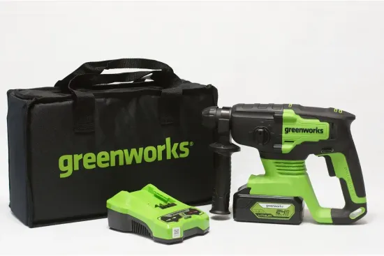 Аккумуляторный перфоратор GREENWORKS GD24SDS2K4 3803007UB