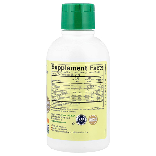ChildLife Essentials, жидкий кальций с магнием, с натуральным апельсиновым вкусом, 474 мл (16 жидк. унций)