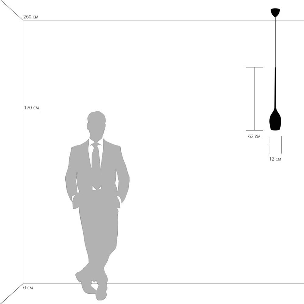 807110 Подвес META 1х40W E14 БЕЛЫЙ/ЧЕРНЫЙ/ХРОМ