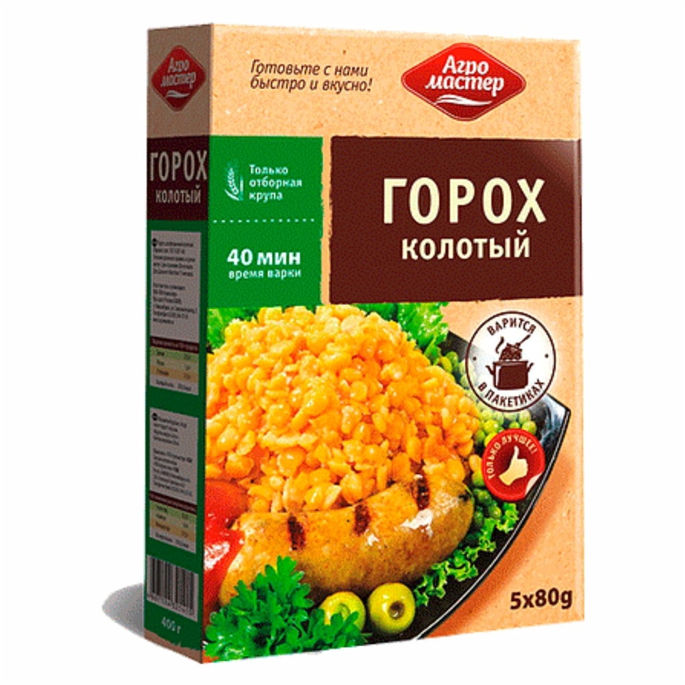 Крупа Горох Колотый Агромастер 400 гр