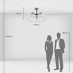 Люстра на штанге De City Альфа 15 324015903