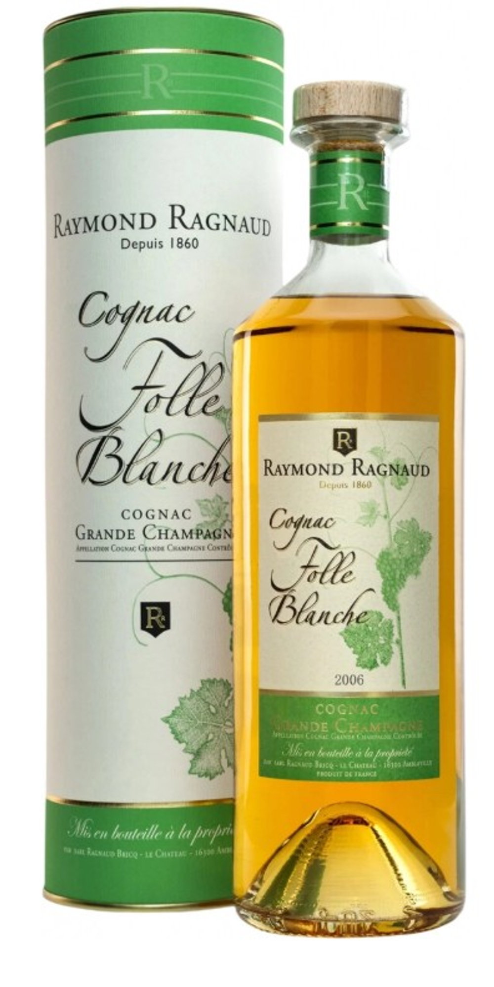 Коньяк Raymond Ragnaud, Grand Champagne 1er Cru Folle Blanche Millesime, 2006, 0.7 л