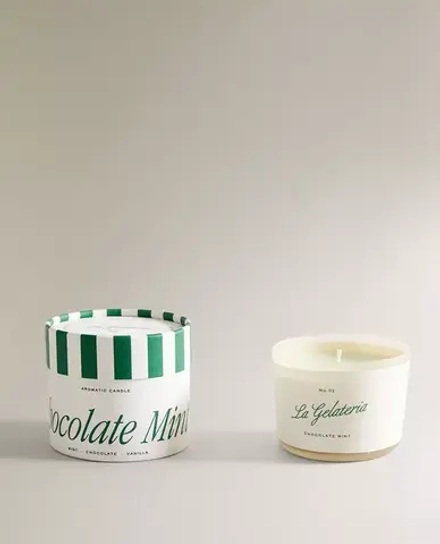 ZARA HOME АРОМАТИЧЕСКАЯ СВЕЧА CHOCOLATE MINT (150 Г)