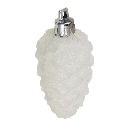 СНОУ БУМ Набор декоративных украшений "Шишки" 3шт, 3,5х7,5см, пластик