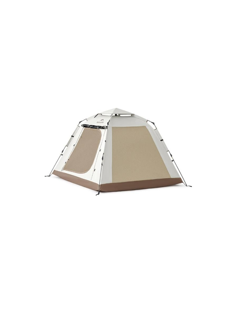 Палатка Naturehike Ango Picnic CNK2450WS021 трёхместная c навесом бежевая c черным