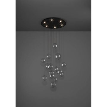 Каскадная люстра 6X5,4W 3000K 390333 черный/прозрачный ESPARDELLO Eglo