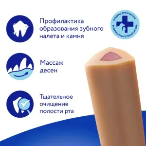 Лакомство Мнямс ДЕНТАЛ для собак "Зубной снек" с лососем