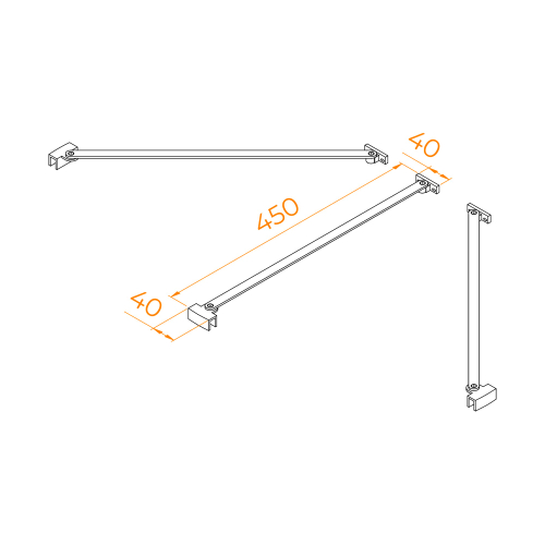 Штанга держатель RGW O-206B Черный