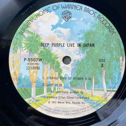 Винтажная виниловая пластинка LP Deep Purple Live In Japan (Япония 1974) (Оби)