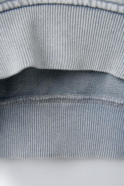 ZARA ТОЛСТОВКА С ЭФФЕКТОМ ПОТЕРТОСТИ И ПРИНТОМ LILO & STITCH © DISNEY, АНТРАЦИТОВО-СЕРЫЙ