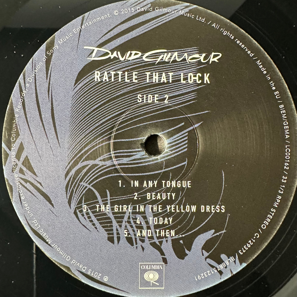 David Gilmour – Rattle That Lock (Европа 2017г.)