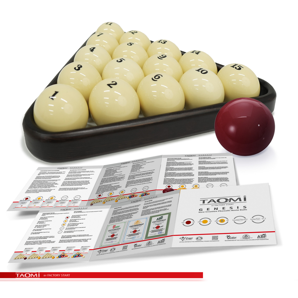 Шары TAO-MI GENESIS 68 мм Бордовый биток