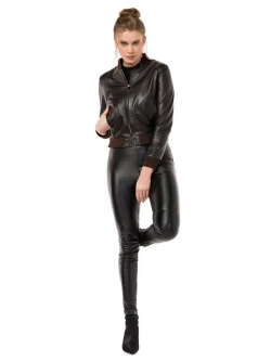 Куртка женская натуральная, бомбер