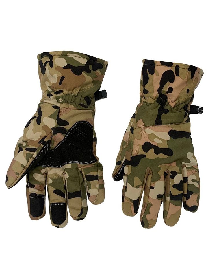 Перчатки утеплённые зимние Soft Shell (мультикам)
