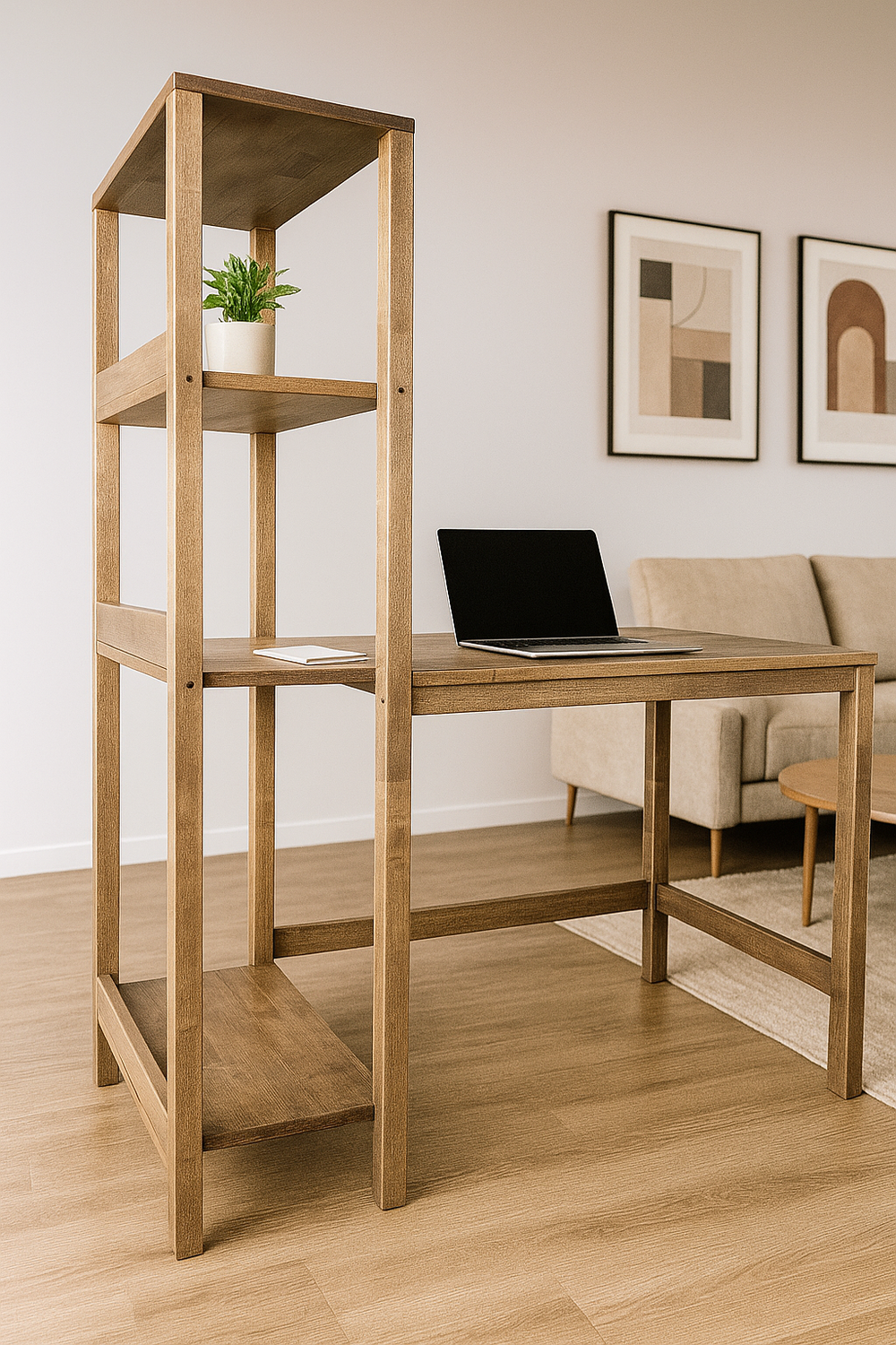 Стол письменный со стеллажом Бертис