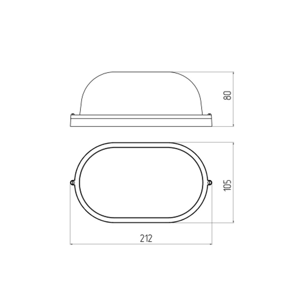 Светильник ЭРА НБП 04-60-001 Акватермо алюминий/стекло IP54 E27 max 60Вт 212х105 овал белый термостойкий | Светильники ЖКХ РБ