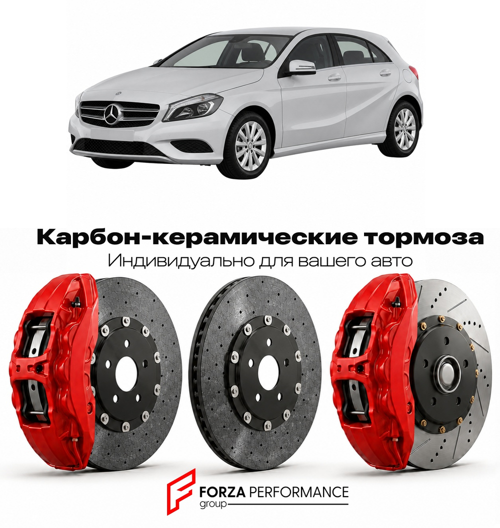 Карбон-керамическая тормозная система для Mercedes-Benz A-Class III W176 2012-2018 Мерседес-Бенц
