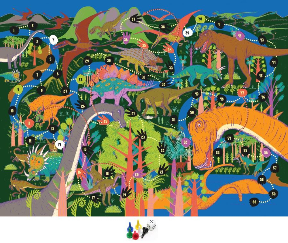 Игра-ходилка По следам динозавров арт. 02924 (Десятое королевство)