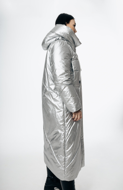 Длиный пуховик Naona Mazzotti с наполнителем - микрогель