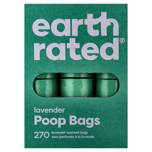 Earth Rated, пакеты для уборки за собаками, лаванда, 270 пакетов