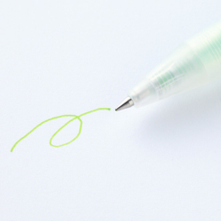 Гелевая ручка Muji Smooth Gel Ink Ballpoint Pen Knock Type 0.5 желто-зеленая