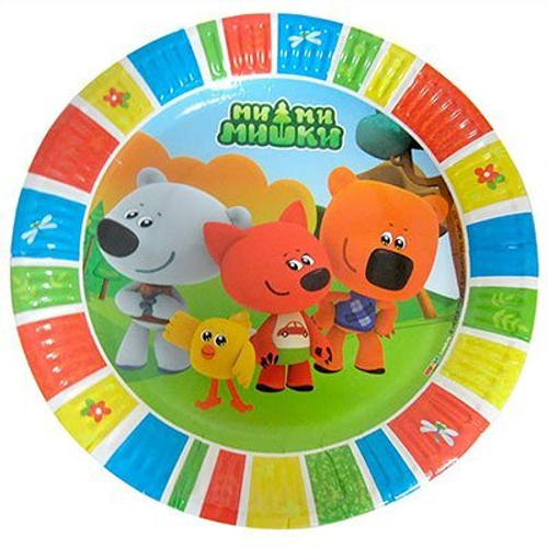 Тарелки "Ми-Ми-Мишки" 23 см,6 шт