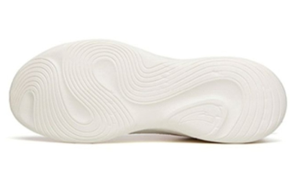 Anta Lingyun Cushioning Slip Resistant Abrasion Resistant Breathable Low top Sprint Running Shoes Women"s White Gray