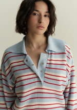 Поло укороченное в полоску 1’1’26