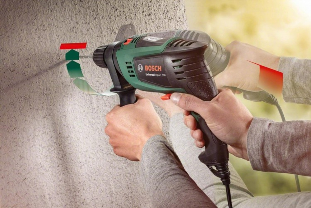 Дрель ударная сетевая BOSCH UniversalImpact 800 0603131120 Кейс