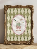 Постер в детскую 40х50 см ретро стиль