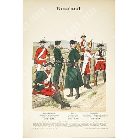 Кнетель Р. Исследование по истории военного костюма. Изображения униформ.1890