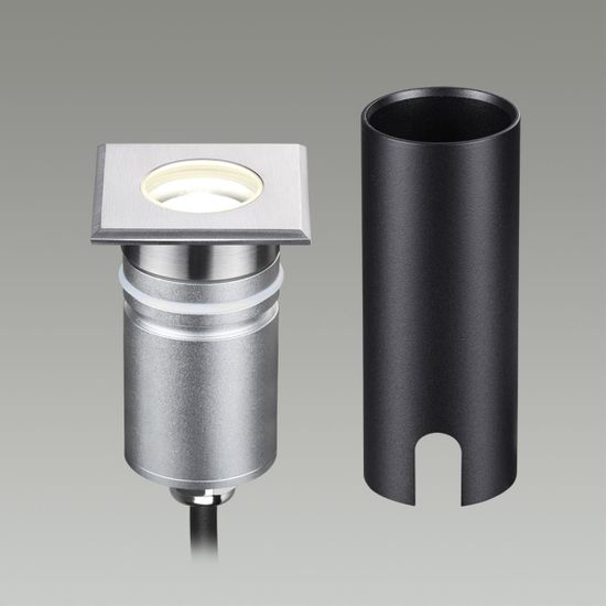 6661/1GB NATURE ODL24 729 черный/металл Встраиваемый грунтовый светильник IP67 LED 3W 4000K 60° 12V/24V INGRO (нужен драйвер 357781/357782)