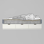 Матрас - VÅGSTRANDA /VАGSTRANDA IKEA/ ВОГСТРАНДА  ИКЕА,  200х160 см, белый/серый