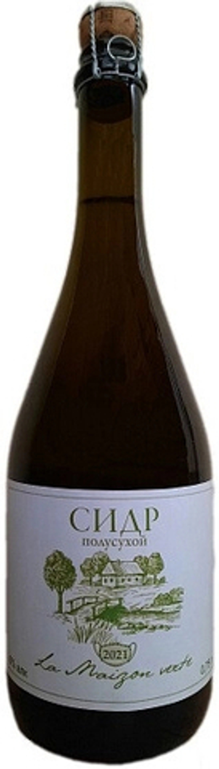 Сидр Ля Мезон Верт Полусухой 2021 / La Maiзon Verte Semi-Dry 2021 0.75 - стекло