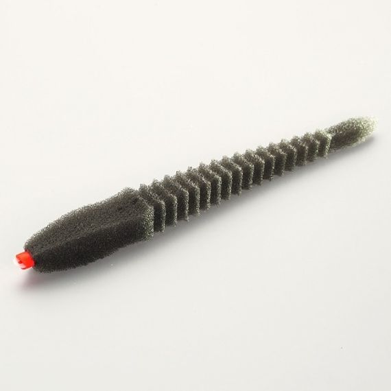 Приманка поролоновая 3D Ex WORM Black 14см под офсетный крючок № 3/0, 4/0, 5/0