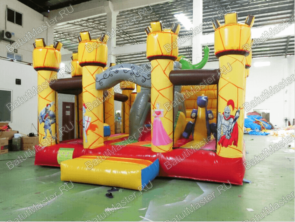 Коммерческий надувной батут "Замок дракона"
