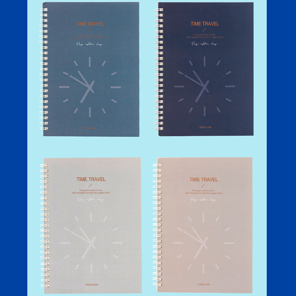 Записная книжка DELI "Time Travel" на спирали, А5, 60 листов в линейку, ассорти