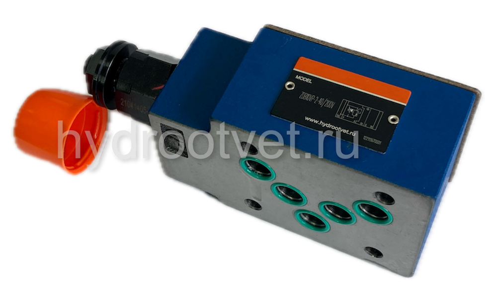 ZDB10VB2-4X/50V - Предохранительный клапан Ду 10 модульного монтажа, давление регулировки 50 бар, в каналах B → T